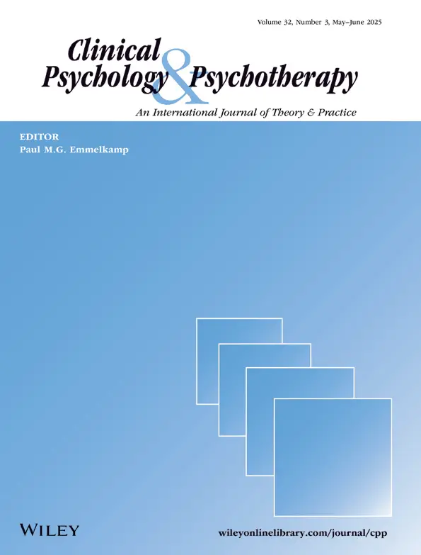 Cover image Clinical Psychology & Psychotherapy