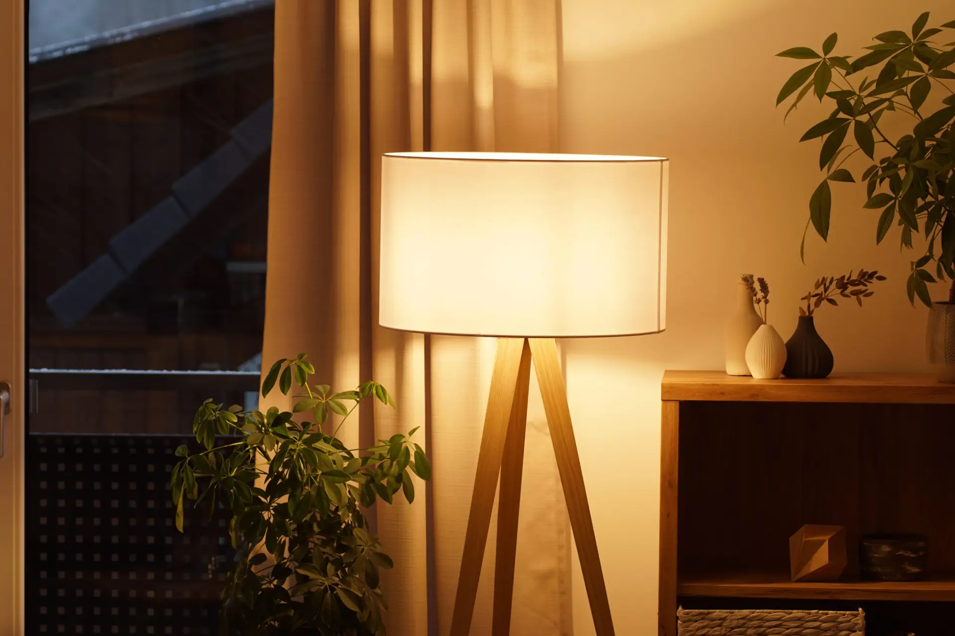 Image of soft lighting in relaxing space